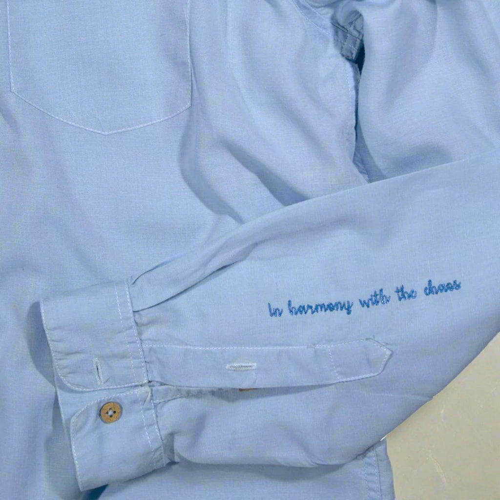 Sky Tencel Lyocell Linen Shirt
