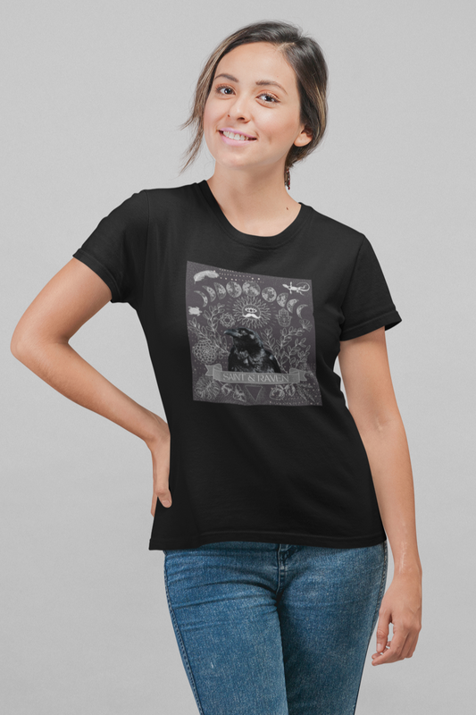 Evil Eye Protection Mysteries of the Universe T-Shirt - Raven