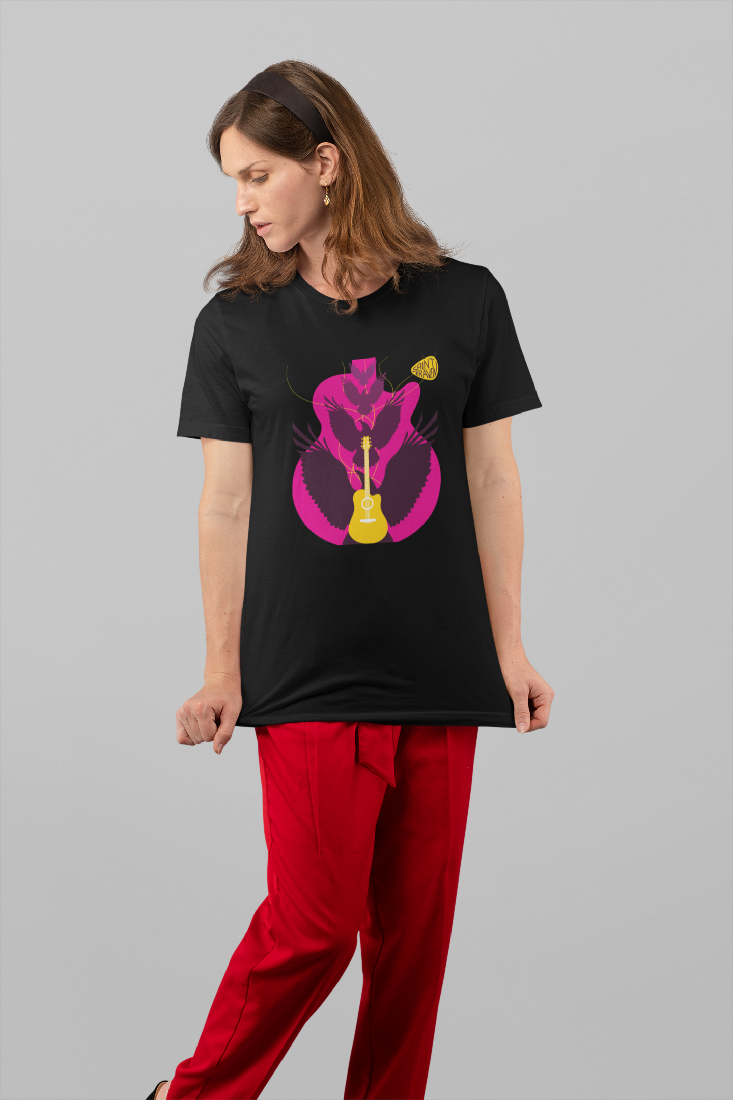 Guitar and Raven T-Shirt